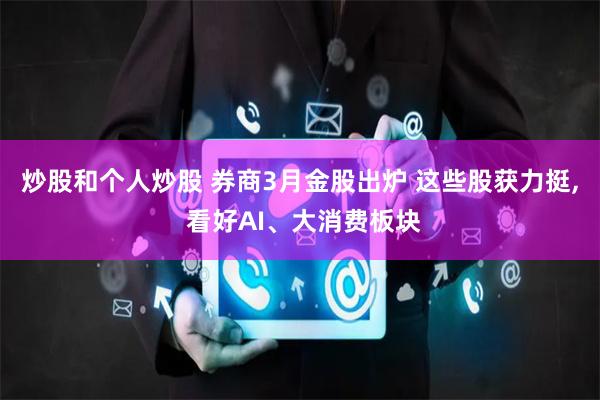 炒股和个人炒股 券商3月金股出炉 这些股获力挺, 看好AI、大消费板块
